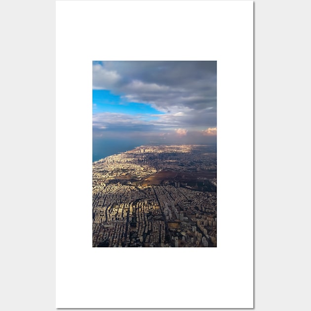 Israel Aerial View Wall Art by sigdesign